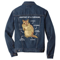 Anatomy Cute Chipmunk Men Denim Jacket | Artistshot