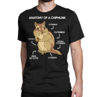 Anatomy Cute Chipmunk Classic T-shirt | Artistshot