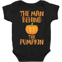 Halloween Pregnancy Man Pumpkin T Shirt Funny Party Gift Baby Bodysuit | Artistshot