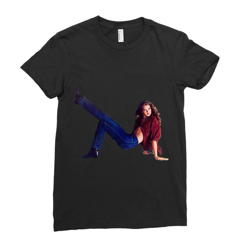 Brooke Shields Ladies Fitted T-Shirt by cm-arts | Artistshot