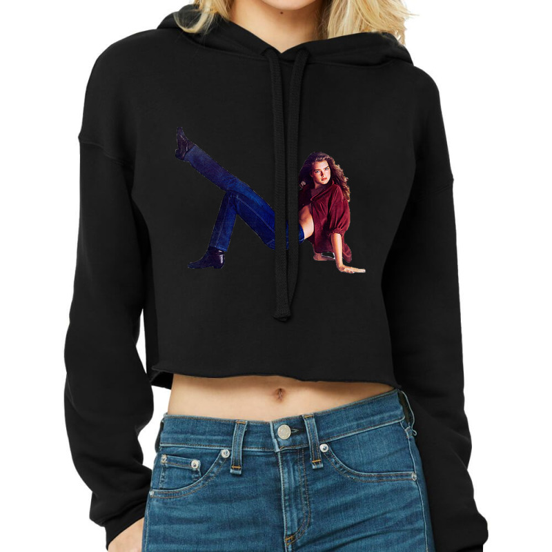 Brooke Shields Cropped Hoodie by cm-arts | Artistshot