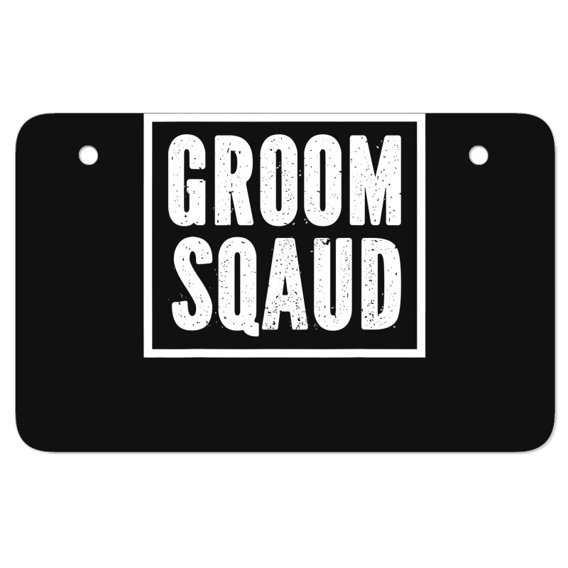 Grooms Bachelor Crew Party Squad Team Groom Atv License Plate | Artistshot