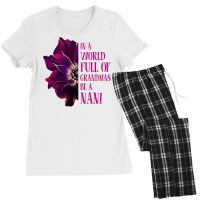 Anemone World Full Of Grandmas Be Nani Grandmas Gifts Sweatshirt Women's Pajamas Set | Artistshot