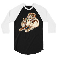 I Love My Dog 3/4 Sleeve Shirt | Artistshot