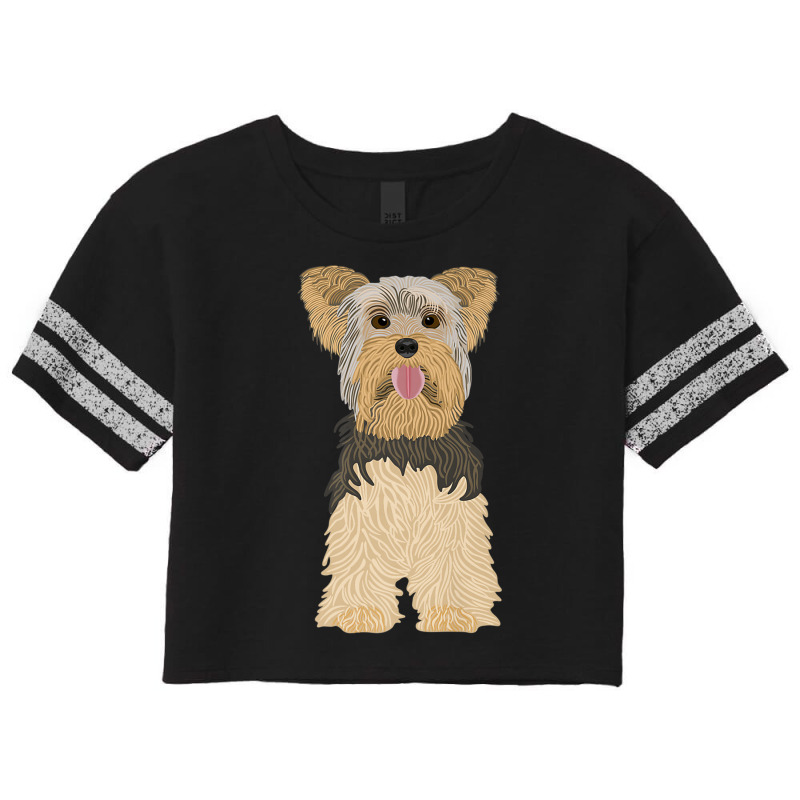 Yorkshire Terrier, Dog, Brown, Funny, Natural Premium T Shirt Scorecard Crop Tee by cm-arts | Artistshot