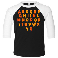 Alphabet Lazy Halloween Costume Cute Letters Teacher Toddler 3/4 Sleeve Tee | Artistshot