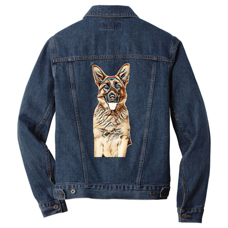 Dog Men Denim Jacket by Kemnabi | Artistshot