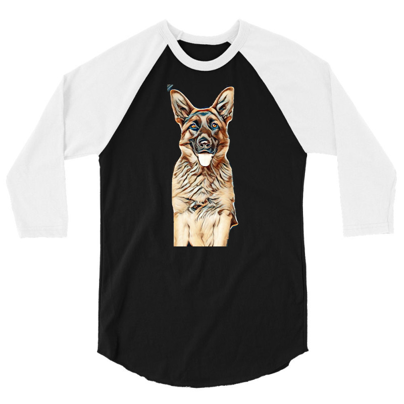 Dog 3/4 Sleeve Shirt by Kemnabi | Artistshot