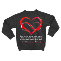 I Wear Red For Heart Surgery Awareness Warrior Toddler Sweatshirt | Artistshot