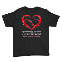 I Wear Red For Heart Surgery Awareness Warrior Youth Tee | Artistshot