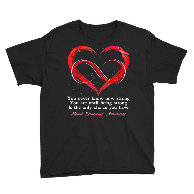 I Wear Red For Heart Surgery Awareness Warrior Youth Tee | Artistshot