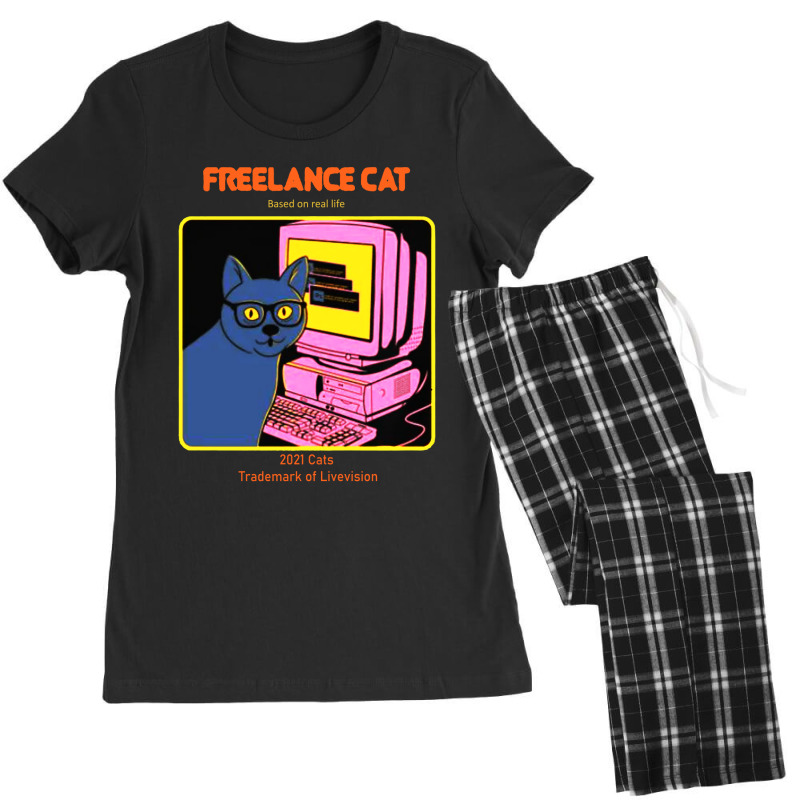 Freelance Cat Women's Pajamas Set by HotTees | Artistshot