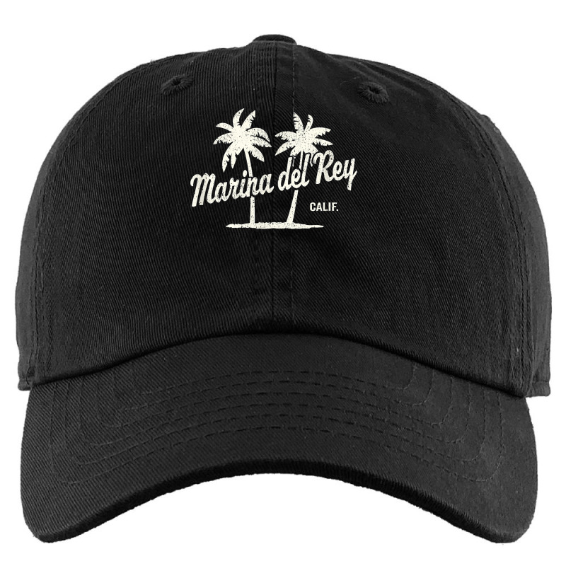 Marina Del Rey California Vintage 70s Palm Trees Graphic T Shirt Kids Cap by cm-arts | Artistshot