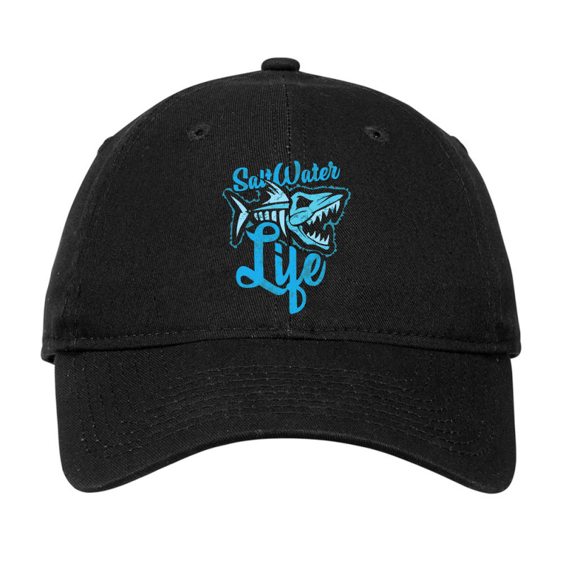 Saltwater Life Fishing Adjustable Cap by cm-arts | Artistshot