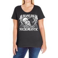 Hopeless Necromantic Skeletons Heart Shape Dark Death Humor T Shirt Ladies Curvy T-shirt | Artistshot