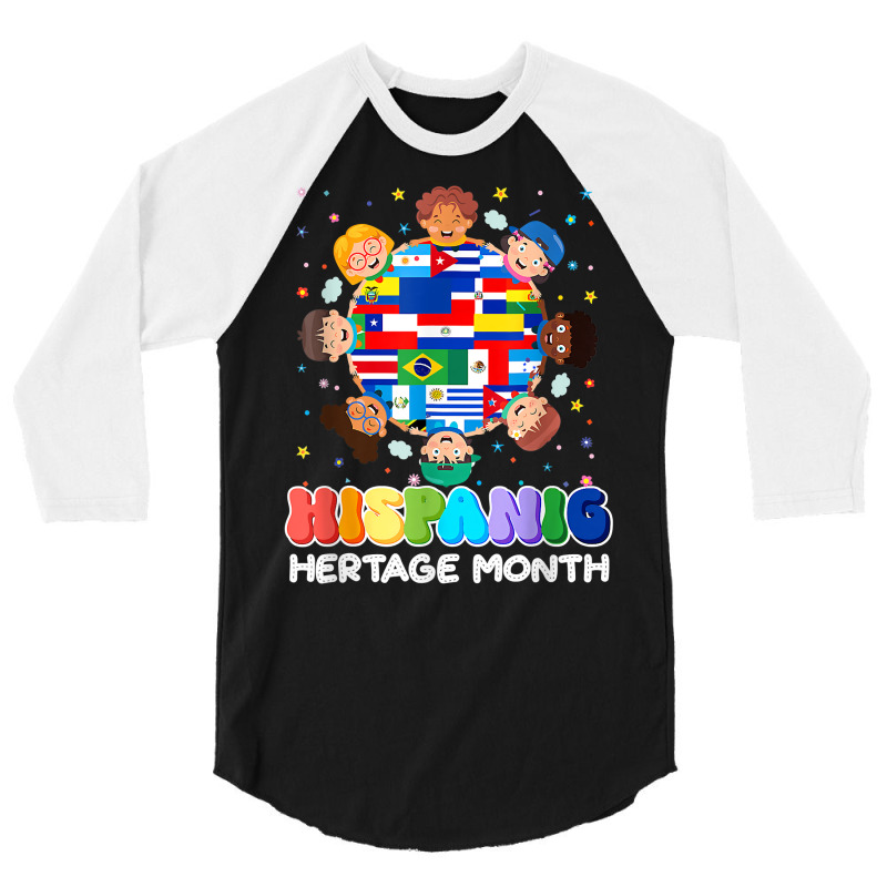 Hispanic Heritage Month Latin American Flag Kids Boys T Shirt 3/4 Sleeve Shirt by cm-arts | Artistshot