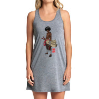 Samurai Afro Black Yasuke Sengoku Warrior Ronin Anime Fan Tank Dress | Artistshot