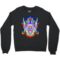 Samurai Mask Anime Demon Bushido Warrior Aesthetic Japanese Crewneck Sweatshirt | Artistshot