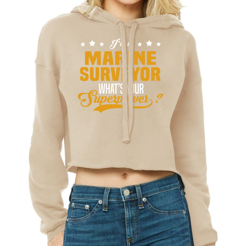 Marine Surveyor Cropped Hoodie by QuanXander | Artistshot