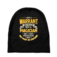 Funny Warrants Officer Not A Magician Warrants Officer T Shirt Baby Beanies | Artistshot