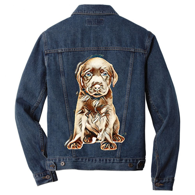 Love My Dog Men Denim Jacket by Kemnabi | Artistshot