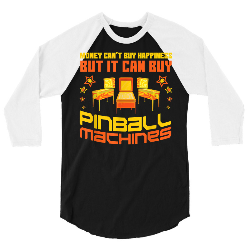 Pinball Machines Funny Vintage Arcade Game Lover Gift T Shirt 3/4 Sleeve Shirt | Artistshot