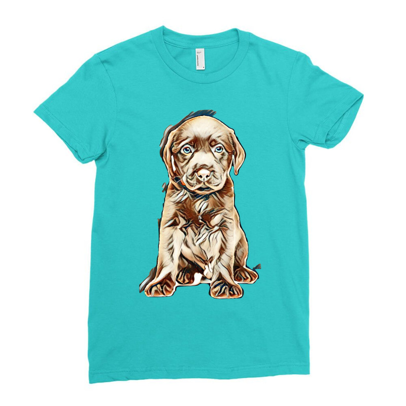 Love My Dog Ladies Fitted T-Shirt by Kemnabi | Artistshot