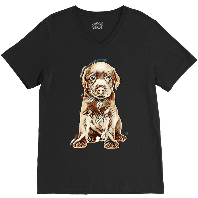 Love My Dog V-Neck Tee by Kemnabi | Artistshot