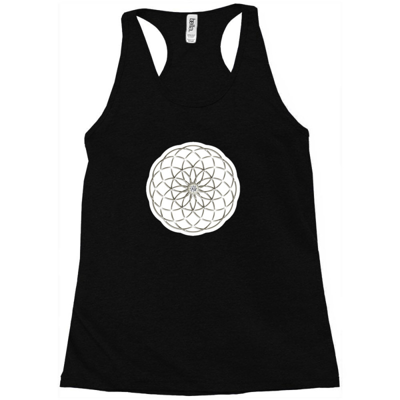 Platonic Solids Building Blocks Of Life Mathematics Geometry 11739281 Racerback Tank by riska_art | Artistshot