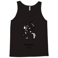 Marina Bay - Singapore Track Map Tank Top | Artistshot