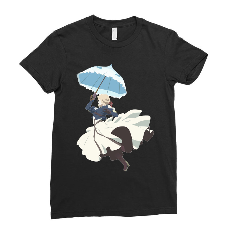 Violet Evergarden Parasol Minimalist Art Classic Ladies Fitted T-Shirt by cm-arts | Artistshot