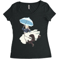 Violet Evergarden Parasol Minimalist Art Classic Women's Triblend Scoop T-shirt | Artistshot