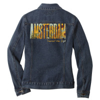 Amsterdam Van Gogh Sunflowers Vincent Van Gogh Sunflower T Shirt Ladies Denim Jacket | Artistshot