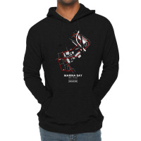 Marina Bay - Singapore Track Map 2.0 Red Lightweight Hoodie | Artistshot