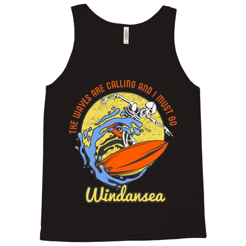 Windansea Skeleton Surfer Tank Top by Crowley Tidwell | Artistshot