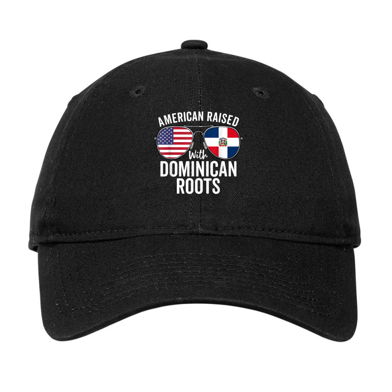 American Raised With Dominican Roots Dominican Republic Flag T Shirt Adjustable Cap by cm-arts | Artistshot