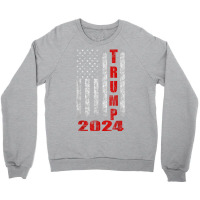 American Flag Design Trump 2024 Crewneck Sweatshirt | Artistshot