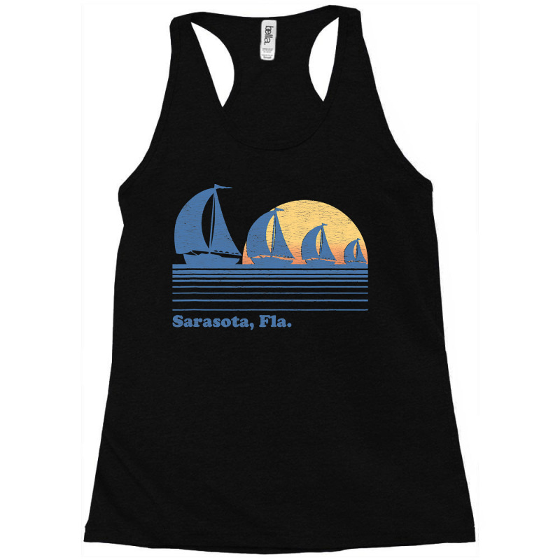 Sarasota Fl Sailboat  Vintage 80s Sunset Racerback Tank by cm-arts | Artistshot