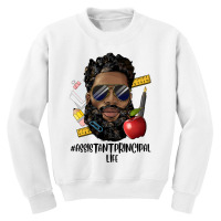 Black Man Assistant Principal Life Youth Sweatshirt | Artistshot