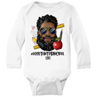 Black Man Assistant Principal Life Long Sleeve Baby Bodysuit | Artistshot