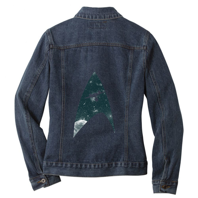 Space The Final Frontier 1.png Ladies Denim Jacket by LawrenceKemp | Artistshot