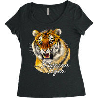 Siberian Tiger   Ferocious Tiger Roar Cat Owner T Shirt Women's Triblend Scoop T-shirt | Artistshot