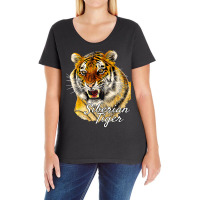 Siberian Tiger   Ferocious Tiger Roar Cat Owner T Shirt Ladies Curvy T-shirt | Artistshot