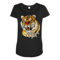 Siberian Tiger   Ferocious Tiger Roar Cat Owner T Shirt Maternity Scoop Neck T-shirt | Artistshot