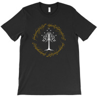 Gold Ringed White Tree Of Gondor T-shirt | Artistshot