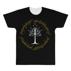gold ringed white tree of gondor All Over Men's T-shirt | Artistshot
