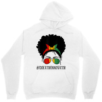 Educator Innovator Women Messy Bun Black History Month Characters Cart Unisex Hoodie | Artistshot