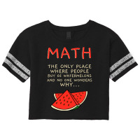 Math And Watermelons Mathematics Calculation Numbers Scorecard Crop Tee | Artistshot