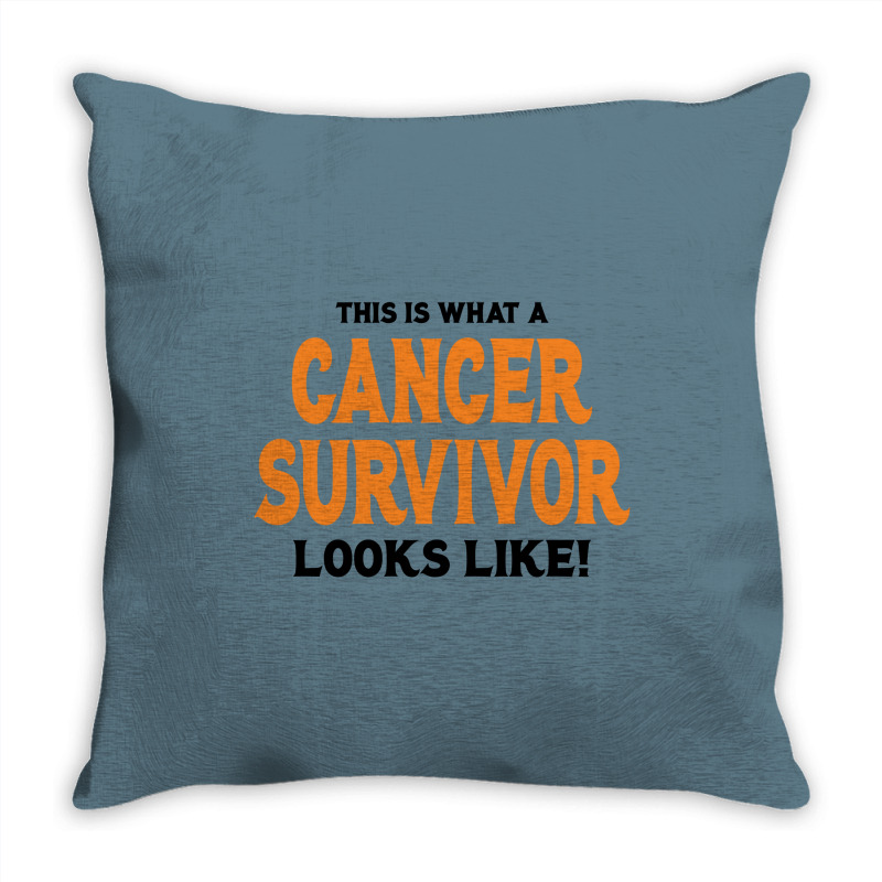 This Is What A Skin Cancer Survivor Looks Like Throw Pillow | Artistshot