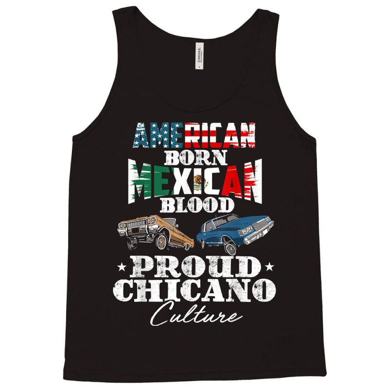 Lowrider Chicano Low Mexican American Latina Rider Cholo T Shirt Tank Top by cm-arts | Artistshot